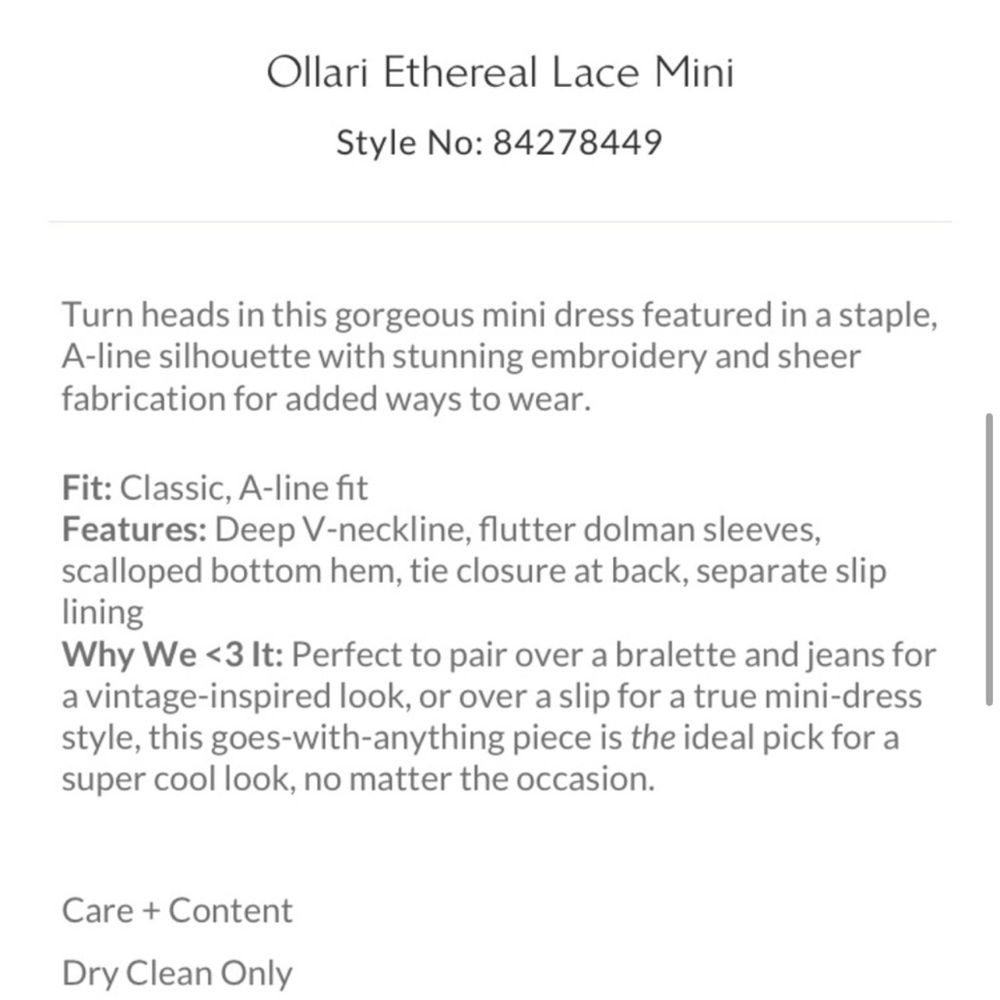 Free People Ollari Ethereal Embroidered Lace Mini Dress in Black - Picture 6 of 11